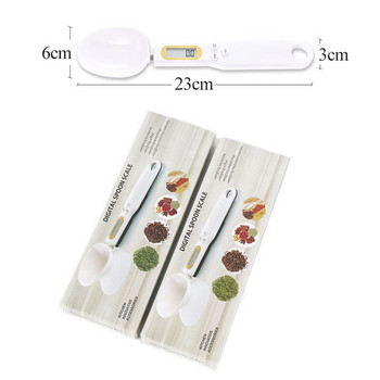 500g/0.1g LCD дисплей Цифрова кухненска мерителна лъжица Електронна везна за лъжица Мини кухненски везни Консумативи за печене