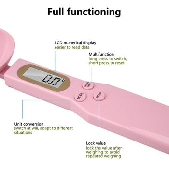 500g/0.1g преносими цифрови мерителни лъжици LCD кантар лъжица кухненска лъжица кафе захар грам електронна лъжица тегло обемна везна за храна