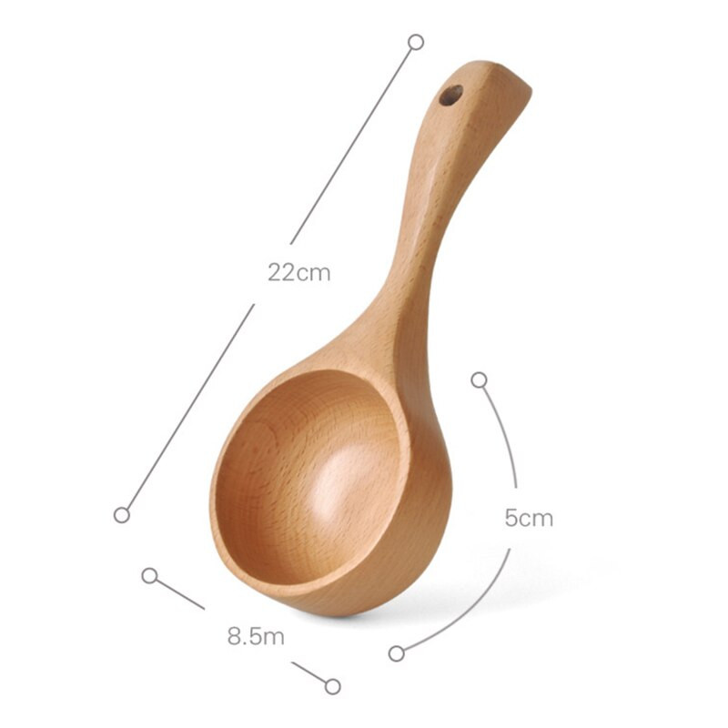 Kreativni dom Crni orah Bukovo drvo Ručna žlica Žličica za mjerenje Žličica za mjerenje kave u prahu