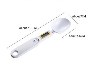 Ψηφιακή ζυγαριά κουζίνας LCD Ηλεκτρονικό κουτάλι καφέ Κουτάλι μέτρησης βάρους 500g 0,1g τσαγιού καφέ Ζυγαριά κουταλιού ζάχαρης Εργαλείο κουζίνας