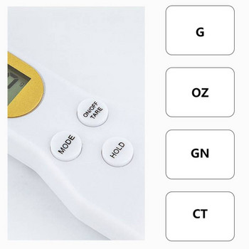 LCD цифрова кухненска везна електронна готварска лъжица за измерване на теглото на храната 500g 0.1g за кафе, чай, захар, лъжица, везна, кухненски инструмент