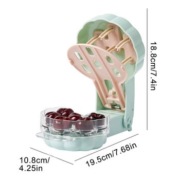 Инструмент за костилка от черешови семки Olive Инструмент за костилка от черешови костилки Инструмент за премахване на сърцевината от черешови костилки с множество маслинови костилки с ключалка за пестене на място