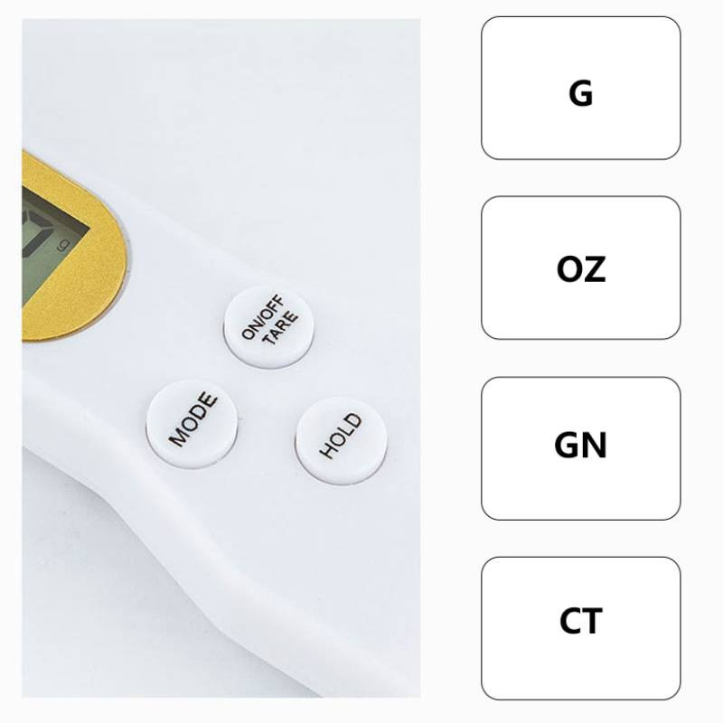Elektronska kuhinjska vaga 500g 0,1g LCD zaslon Digitalna žlica za vaganje Digitalna vaga sa žlicom Mini kuhinjski alat za mjerenje Naprave