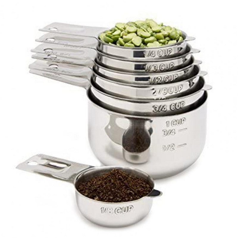 Dugotrajni, 1 set korisnih i jakih mjernih žlica za začine u prahu, lagana mjerna posuda, polirana površina za dom