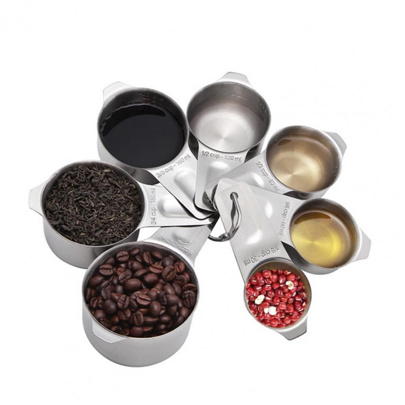 Dugotrajni, 1 set korisnih i jakih mjernih žlica za začine u prahu, lagana mjerna posuda, polirana površina za dom