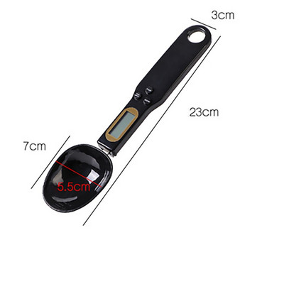 Kuhinjske mjerne žlice, elektronička vagana žlica, mjerne lopatice za hranu u digitalnim gramima, vaga za žlicu za pečenje s LCD zaslonom