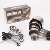 Set mjernih žlica od 10 komada, žličica od nehrđajućeg čelika, žličica za kavu, šećer, prašak, mjerne čašice za začine Kuhinjski alati za kuhanje i pečenje