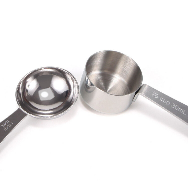 Set mjernih žlica od 10 komada, žličica od nehrđajućeg čelika, žličica za kavu, šećer, prašak, mjerne čašice za začine Kuhinjski alati za kuhanje i pečenje