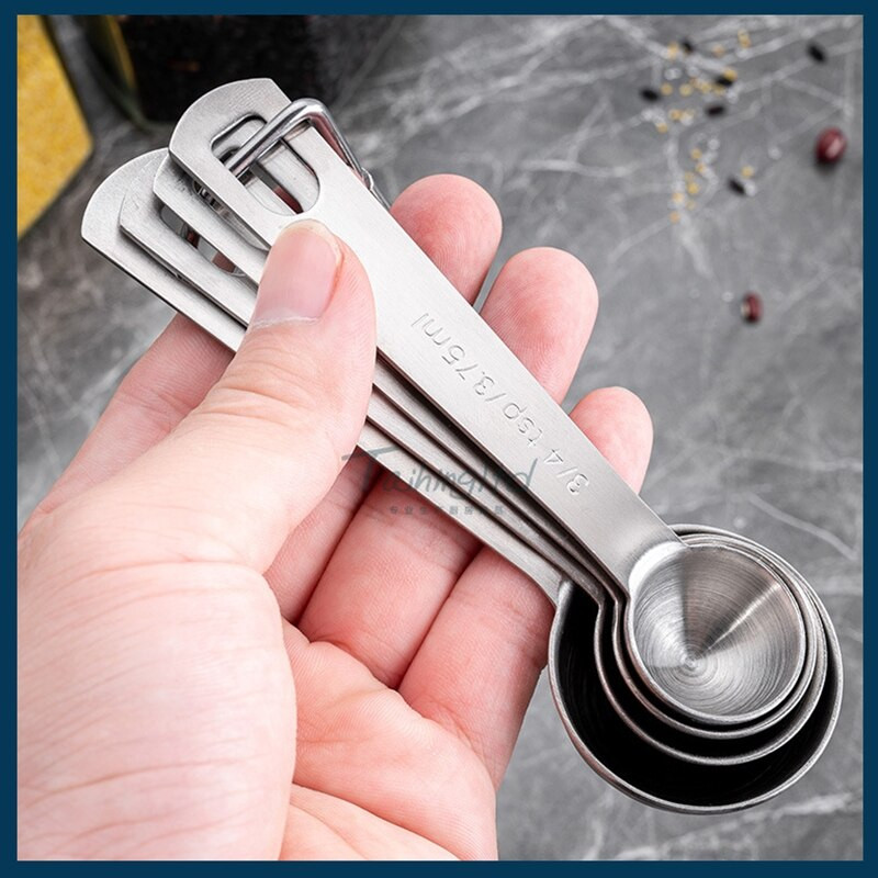 6/kom Mjerna žličica od nehrđajućeg čelika Žličica Mjera Podesiva mjerna žličica Kava Šećer Kuhinjski alati Brašno za pečenje kolača