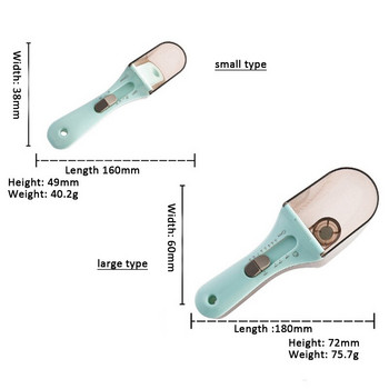 Инструменти за печене Мерителна лъжица Кухненски инструменти Пластмасова везна Мерителна лъжица Регулируем комплект мерителна лъжица