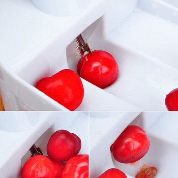Ποιοτικό μηχάνημα αφαίρεσης σπόρων Cherry Pitter Fruit Nuclear Corer With Container Kitchen Accessories Gadgets Tool for Kitchen