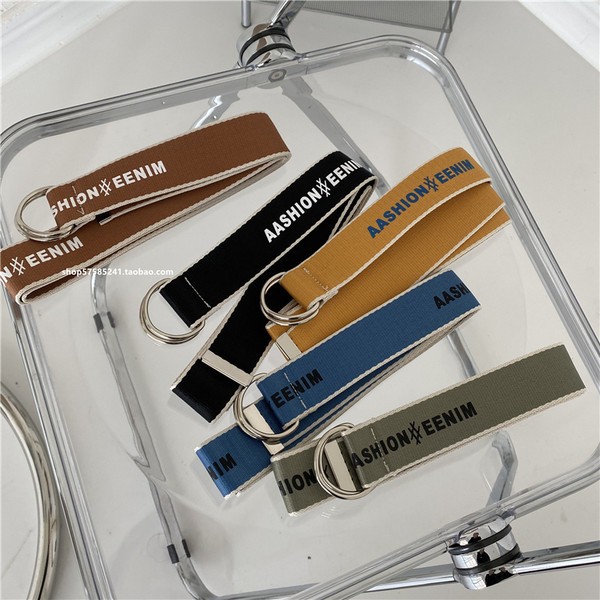 Novi model ženskog platnenog remena sa natpisima