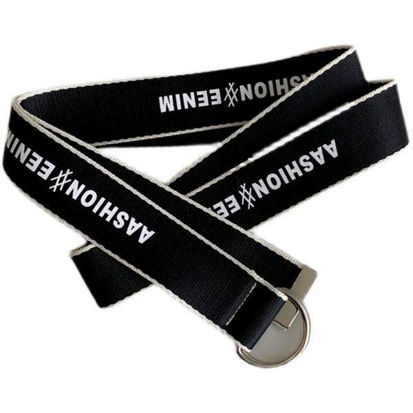 Novi model ženskog platnenog remena sa natpisima