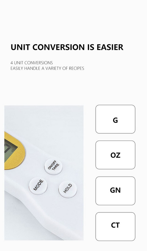 Digitalna elektronska kuhinjska vaga 500g 0,1g LCD zaslon za mjerenje hrane Žlica za vaganje brašna Mini vaga za kavu i mlijeko Kuhinjski alat