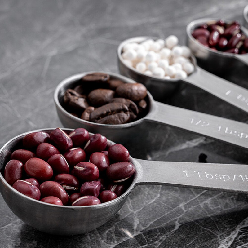 Mjerne žlice od nehrđajućeg čelika od 8 komada, šalica, kuhinjska vaga za kuhanje, lopatica, žličica, ručka, kuhinjski pribor, mjerni alat