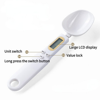 500g/0.1g Кухненски цифрови мерителни лъжици LCD дисплей Електронна лъжица Тегло Обем Везна за претегляне на храна за кафе Чай Инструменти