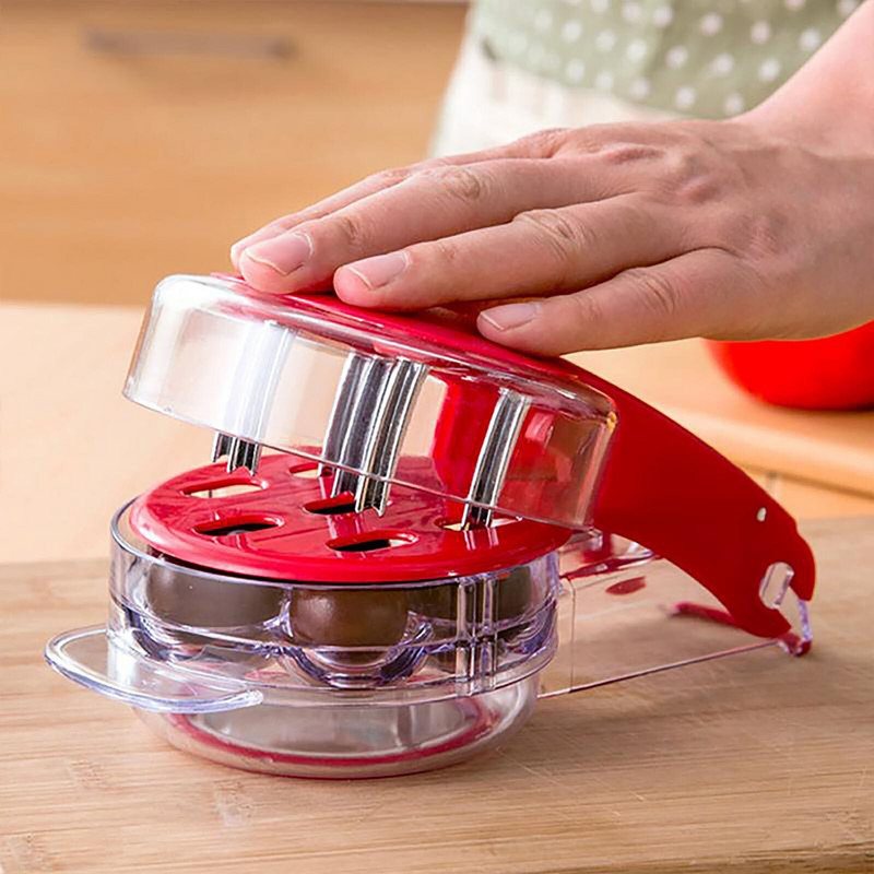 Novi kuhinjski alat za uklanjanje koštica od voća i trešnje sa 6 rupa Alat za uklanjanje koštica od koštica Alat za uklanjanje koštica Alati za sjeme za voće i povrće Alati za uklanjanje koštica od trešanja