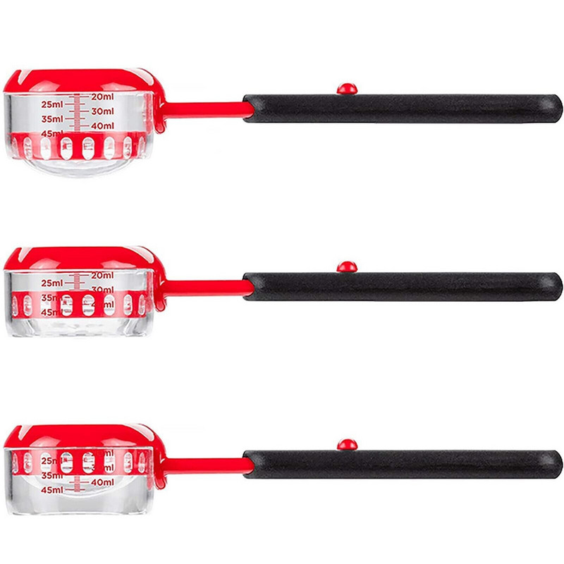 Žlica za mjerenje praha s podesivom polugom i prozirnom skalom Višenamjenska čajna žličica Praktični kućni kuhinjski dodaci GQ