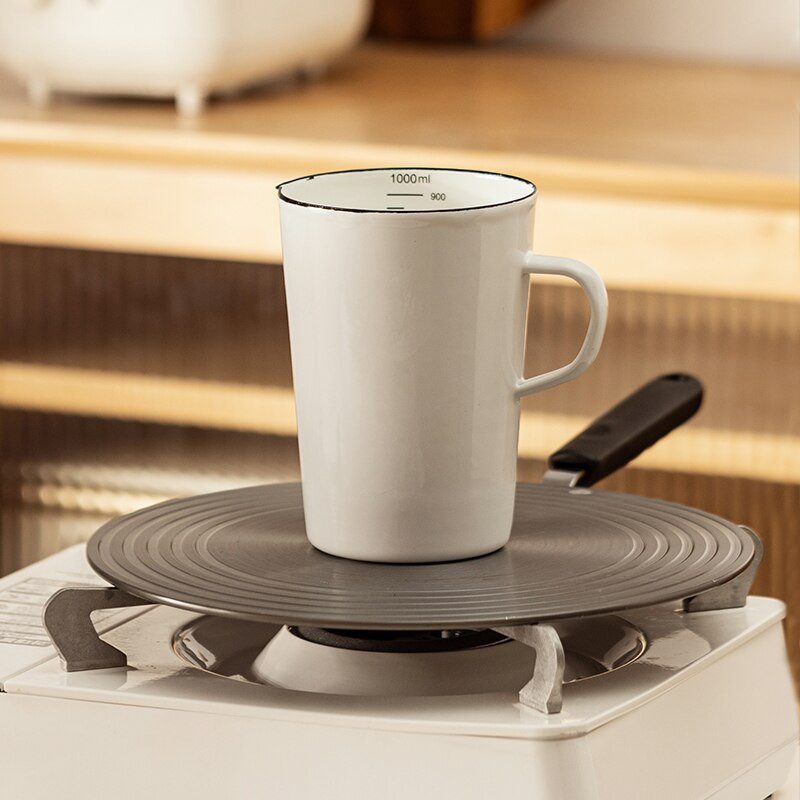 500/1000 ml Emajlirana Mjerna posuda za pečenje Vrč za mlijeko otporan na toplinu Šalica za vagu Kuhinjski plinski indukcijski štednjak siguran za pećnicu