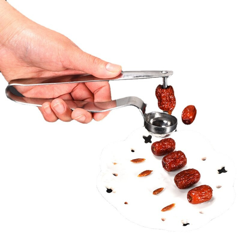 Kutiljka za jezgro od nehrđajućeg čelika 430, udobna ručka, ručna bušilica, glog, trešnja, kuhinjski pribor