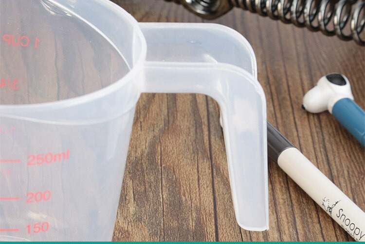 Kuhinjska mjerna posuda 250/500/1000 Izljev Laboratorija s ručkom Vrč za tekućinu za kuhanje Vrč za izlijevanje Izdržljiva rasprodaja Izljev Kuhinjski alat 3 kom