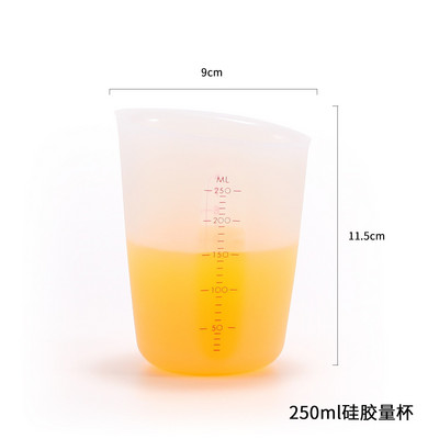 Silikonska mjerna posuda Fleksibilna čokolada s maslacem Mjerna posuda za brašno Kuhinjska mjerna posuda Precizni graduirani vrč Alati za pečenje