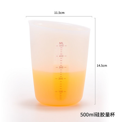 Silikonska mjerna posuda Fleksibilna čokolada s maslacem Mjerna posuda za brašno Kuhinjska mjerna posuda Precizni graduirani vrč Alati za pečenje