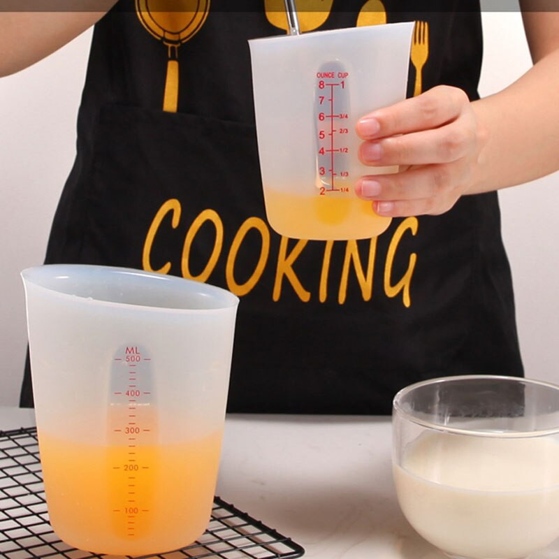 Silikonska mjerna posuda Fleksibilna čokolada s maslacem Mjerna posuda za brašno Kuhinjska mjerna posuda Precizni graduirani vrč Alati za pečenje