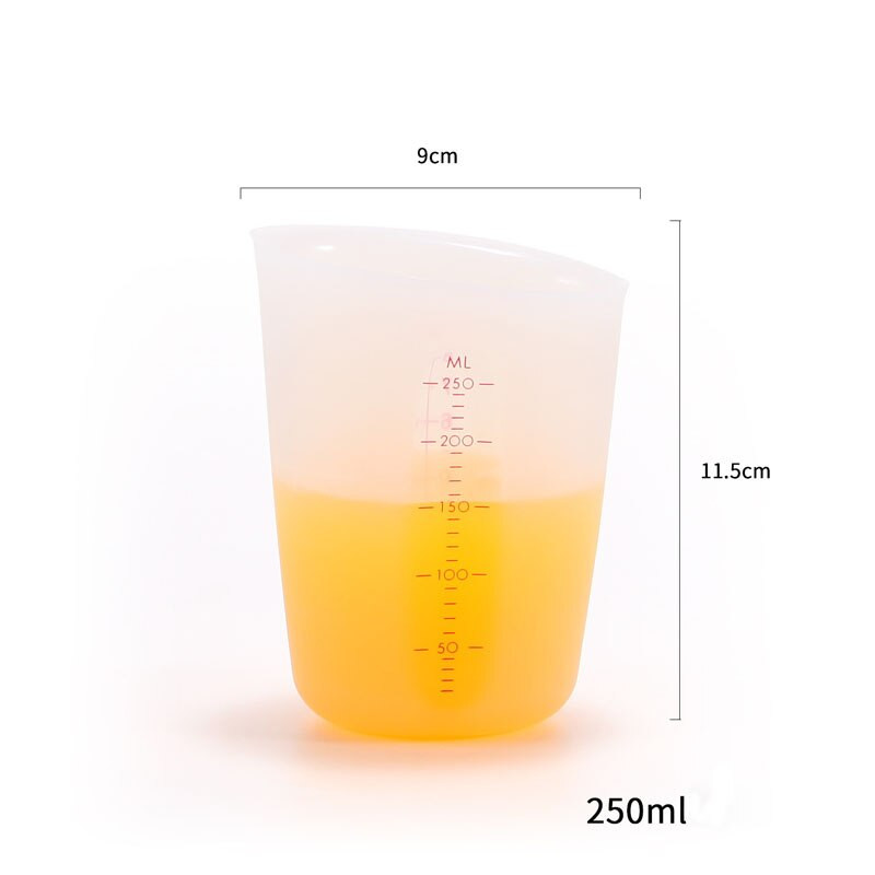 Silikonska mjerna posuda Fleksibilna čokolada s maslacem Mjerna posuda za brašno Kuhinjska mjerna posuda Precizni graduirani vrč Alati za pečenje