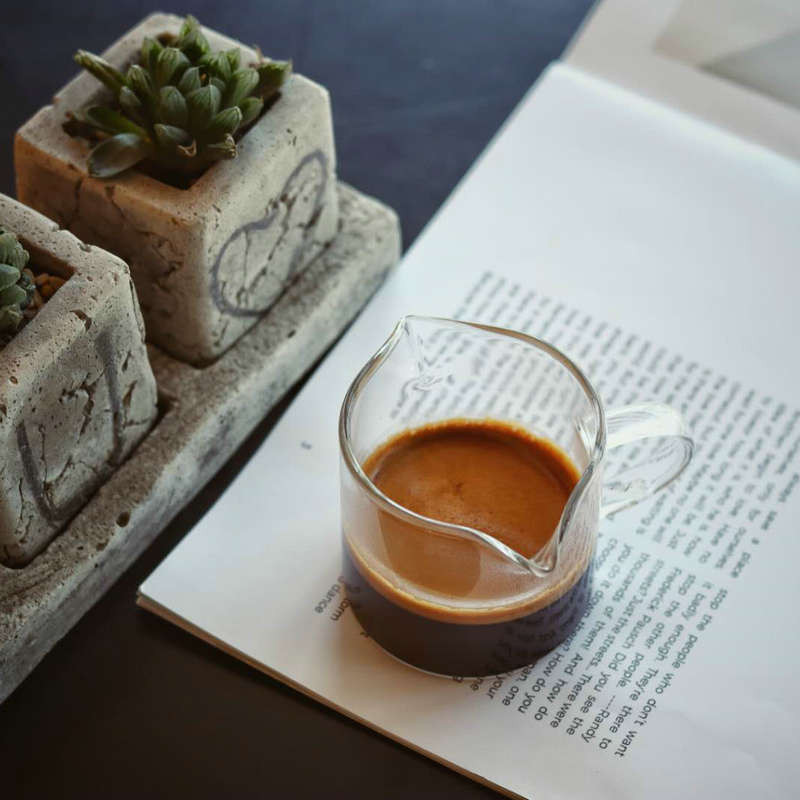 70 ml 80 ml 90 ml stiklinės Espresso Shot Matavimo puodelis su rankena Vyno ąsočiai Kavos paslaugos Barista Išskirtiniai įrankiai