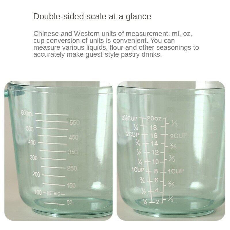 Mjerna posuda Prozirna plastična prozirna mjerna posuda s vagom Otporan na toplinu Alati za pečenje Kuhinjski alati