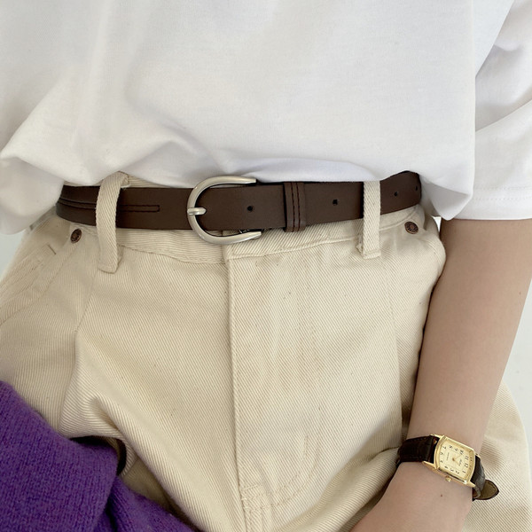 Casual ženski remen od eko kože