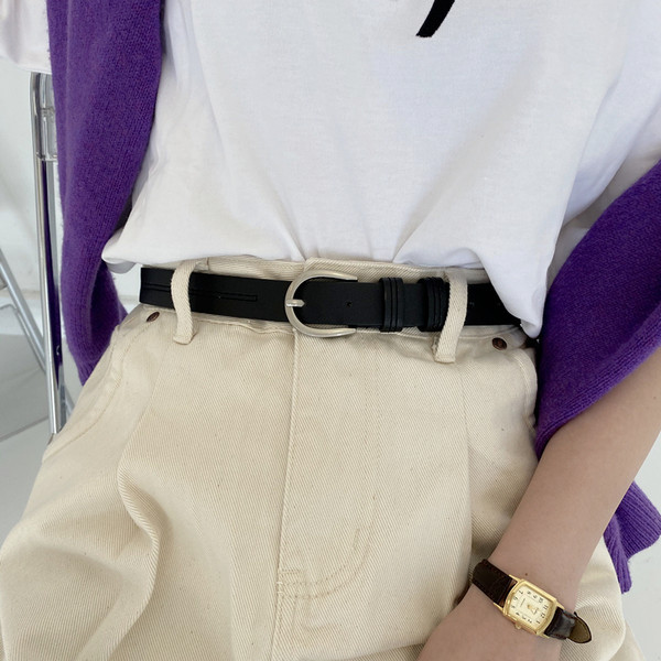 Casual ženski remen od eko kože