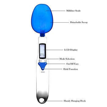 WALFOS Мини цифрова кухненска везна Електронна мерителна лъжица Везна LCD дисплей Везна лъжица 500g 0.1g Кухненски бар консумативи за печене