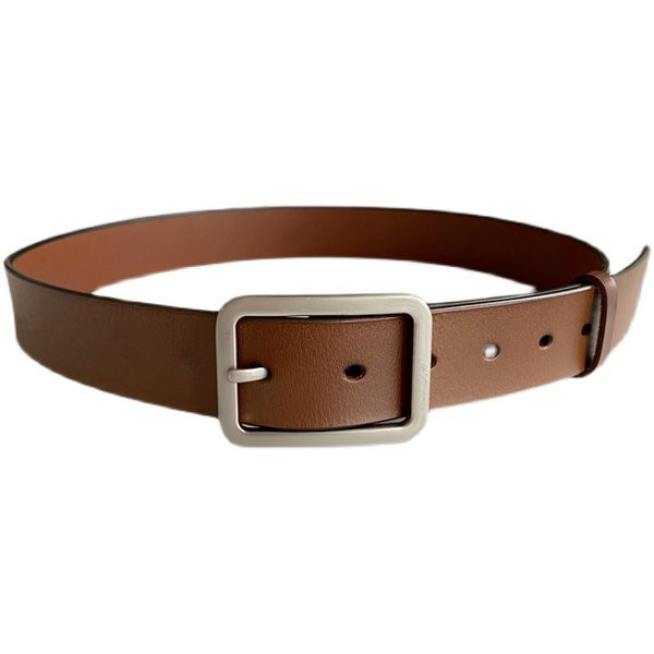 Ženski remen od umjetne kože s četvrtastom kopčom