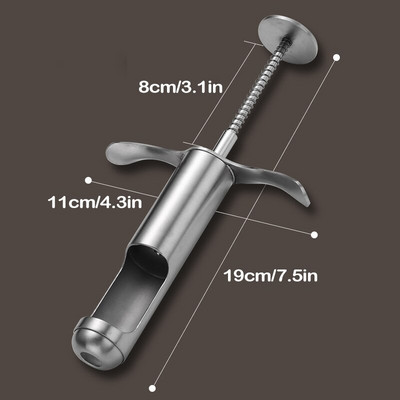 Jezgra od nehrđajućeg čelika Srebrnasti oblik šprice Trešnja Maslina Crvena žižula Voće Odstranjivač sjemenki Kuhinjski alat za povrće Kuhinjski alat za jezgru trešnje
