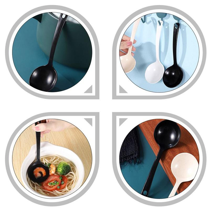Lusikas Lusikad Plastikust supp Ühekordne serveerimine Riisi söögiriistad Melamiin Aasia puder Õhtusöök Kohv Suhkrulaud Nuudli segajook