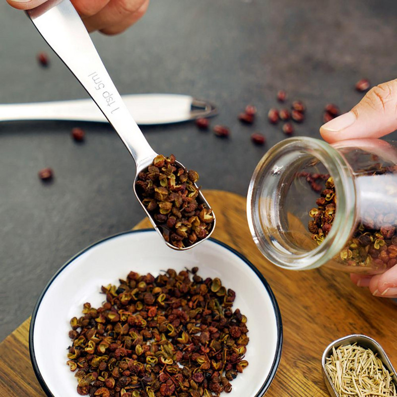 6 kom/set Mjerne žličice od nehrđajućeg čelika Mjerne žličice za kavu i čaj Šalica Kuhinjska vaga Žličice za mjerenje Lopatice