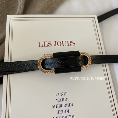 Ležeran ženski remen oko struka od eko kože