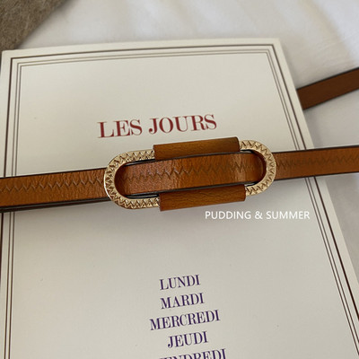 Ležeran ženski remen oko struka od eko kože