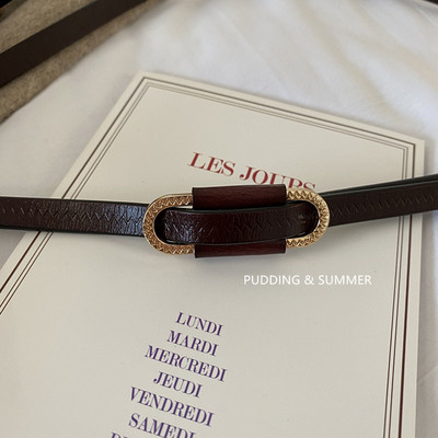 Ležeran ženski remen oko struka od eko kože