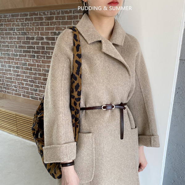 Ležeran ženski remen oko struka od eko kože