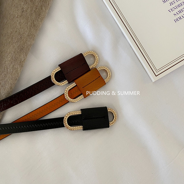 Ležeran ženski remen oko struka od eko kože