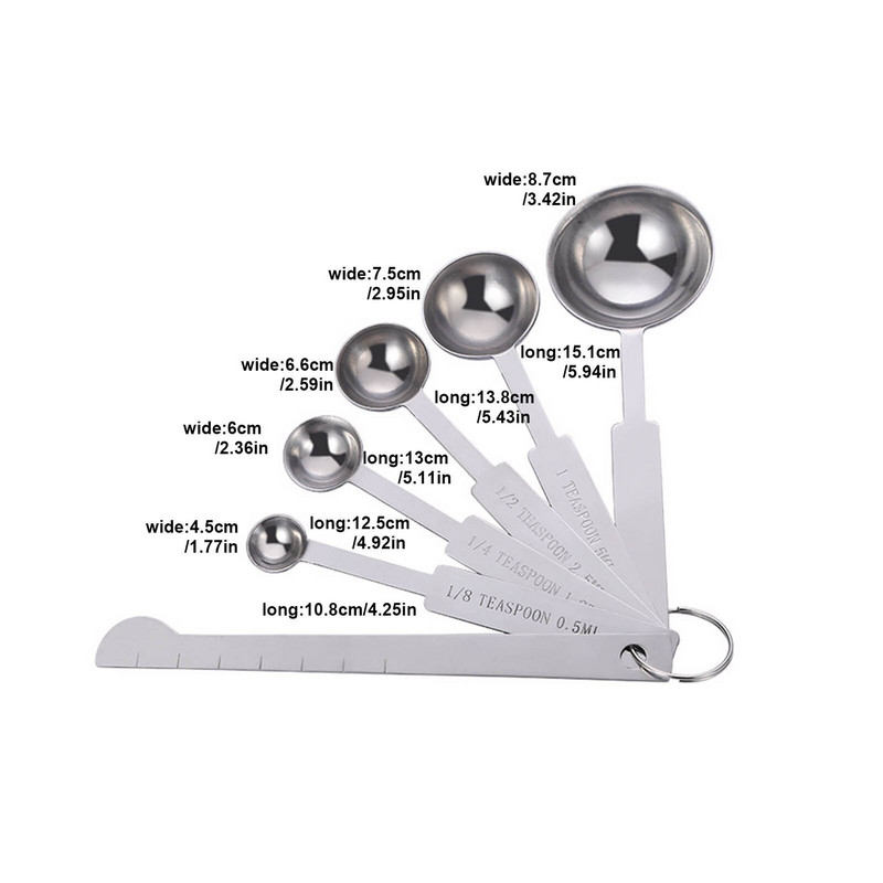 Set mjernih posuda i mjernih žličica od 12 komada, set mjernih posuda od nehrđajućeg čelika s nivelatorom za kuhanje i pečenje, funkcionalan