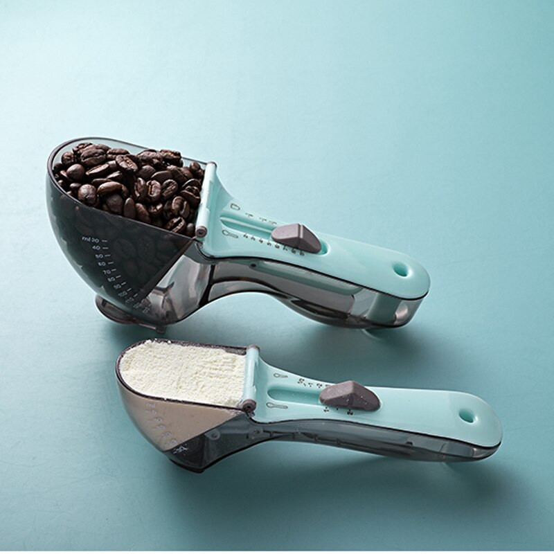 2 KOM. Podesiva mjerna žlica Kava Mlijeko u prahu Žlica Mjerne čaše Precizna vaga Pribor za pečenje Kuhinjski pribor