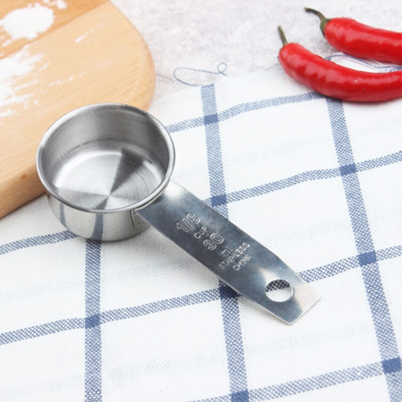 5 komada mjerne čaše od nehrđajućeg čelika, kuhinjska mjerna žlica, lopatica za pečenje čaja, kave, kuhinjskog pribora, set alata za mjerenje