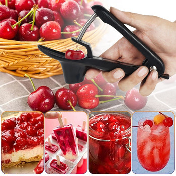 Cherry Fruit Kitchen Pitter Remover Olive Core Corer Remove Pit Enucleate Keep Complete Gadgets Κουζίνας Αξεσουάρ