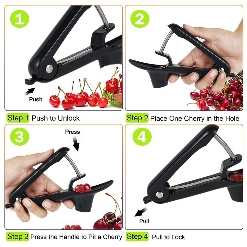 Voće trešnje Kuhinjski odstranjivač koštica Sredstvo za uklanjanje jezgre masline Uklonite košticu Izvadite jezgru Čuvajte kompletan Kuhinjski pribor Pribor