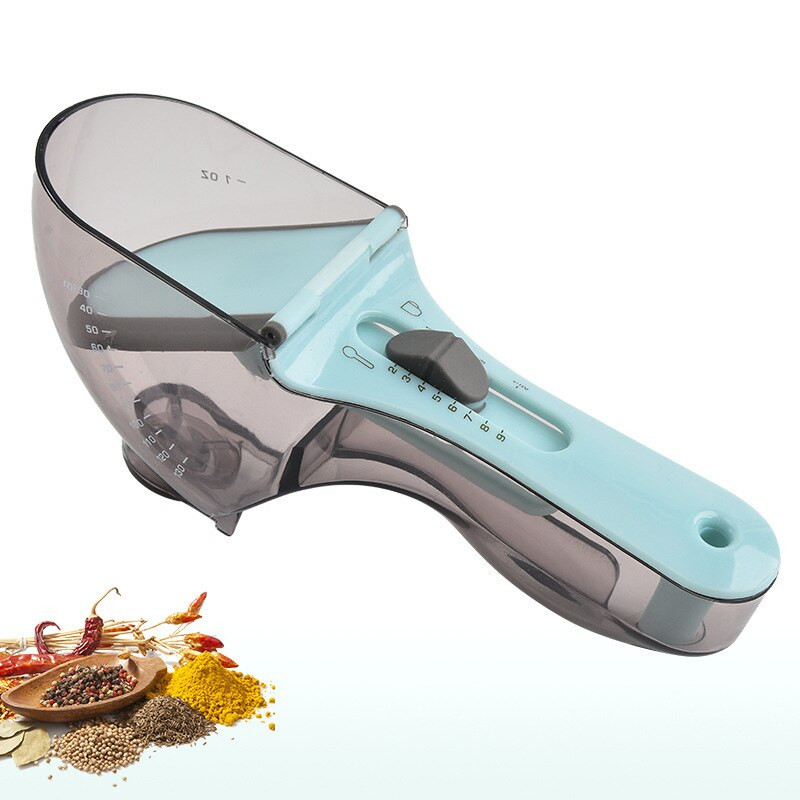 2 komada kuhinjskih podesivih mjernih žlica Žlica za šećer Mjerna posuda za kolače za pečenje brašna Kuhinjska mjerna žlica za pečenje Alat za kuhanje