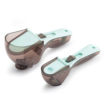 2 KOM. Podesiva mjerna žlica Vaga Plastična posuda za mjerenje tekućine u čvrstom prahu bez BPA Kuhinjski pribor Kuhanje Alati za pečenje